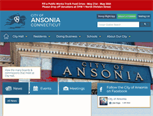 Tablet Screenshot of cityofansonia.com